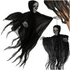 Szkielet czarny wiszący - dekoracja hallowen 